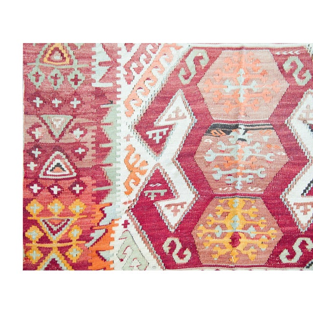 Vintage Turkish Konya Kilim For Sale In Chicago - Image 6 of 12