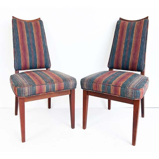 1960s Attributed to John Keal Brown Saltman Dining Chairs, Set of Four For Sale - Image 11 of 16