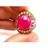 Bochic "Orient" Natural Ruby & Yellow Sapphire Ring Set In 18 K Gold & Silver For Sale - Image 16 of 18