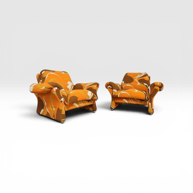 Armchairs Mod Ionica by Guarnacci Padovano Vagnoni, 1970s, Set of 2 For Sale - Image 12 of 12