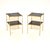 Vintage Brass and Leather Side Tables, 1960s, Set of 2 For Sale - Image 10 of 10