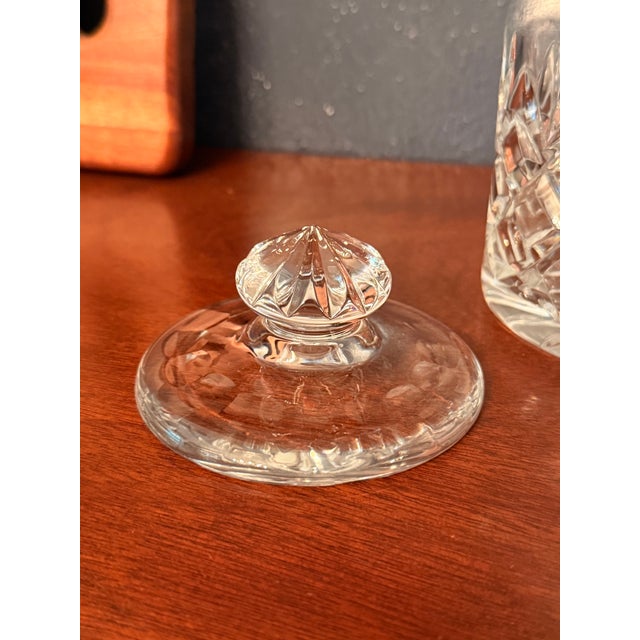 Vintage Crystal Cut Glass Biscuit - Cookie - Candy Jar - Pineapple Cut For Sale In Pittsburgh - Image 6 of 14