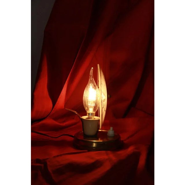 Metal Mid-Century Treia Bedside Table Lamp, Italy, 1950s For Sale - Image 7 of 11