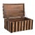 Farmhouse Rustic Ribbed Solid Wood Chest For Sale - Image 3 of 6