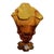 1980s Fenton Amber Pedestal Handkerchief Vase For Sale