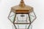 Gold Cut Glass and Brass Pendant Light in the style of Adolf Loos, Austria, 1930s For Sale - Image 8 of 13