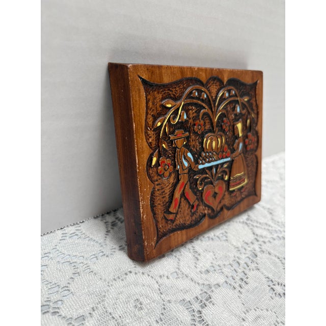 Cabin Midcentury 1962 Whimsical Dutch Wall Accent For Sale - Image 3 of 5