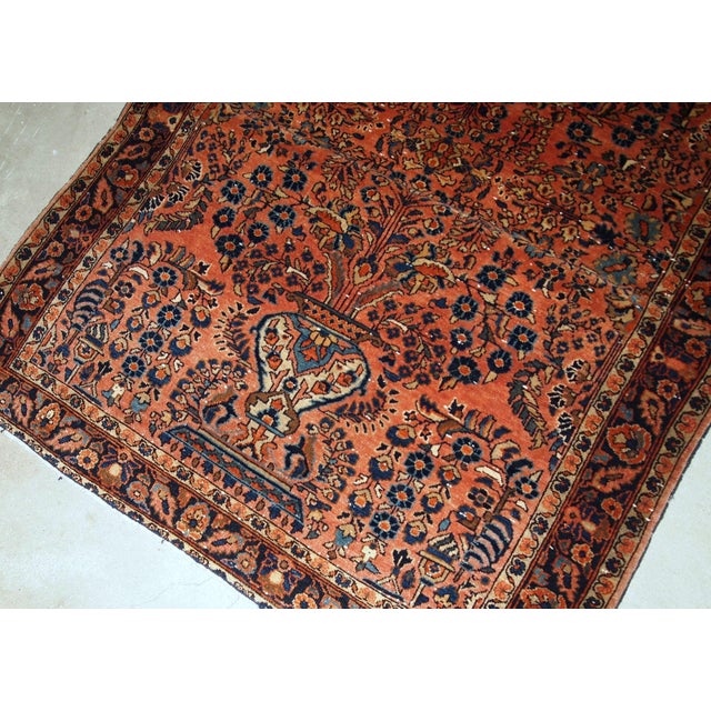 1920s, Handmade Antique Persian Sarouk Rug 3.6' X 5.4' For Sale In New York - Image 6 of 8
