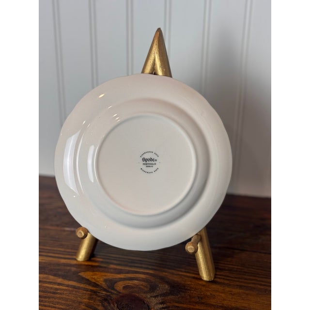 English Spode Festival Collection Thanksgiving Salad Plates – Sold Separately, C. 2000s For Sale - Image 3 of 4