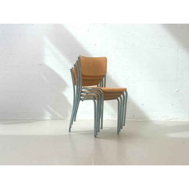 Stacking Chair from Stella, Switzerland, 1950s For Sale - Image 12 of 17