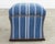 Ralph Lauren 'Florence' Storage Ottoman in Striped Blue Upholstery For Sale - Image 14 of 18