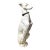 1960s Large Tall Ceramic Whippet Greyhound Dog 28” Tall For Sale