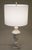 Neoclassical Urn Carved Grapes Leaves Carrara Marble Brass Table Lamp 1930's Italy For Sale - Image 10 of 13