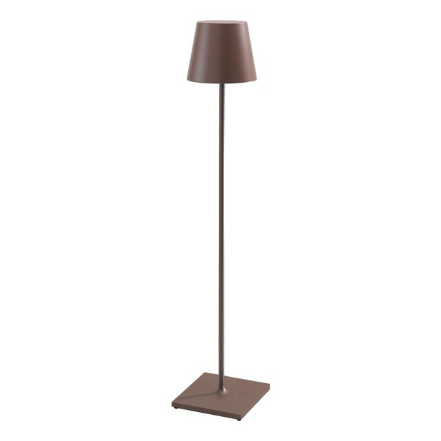 Zafferano Poldina XXL Indoor/Outdoor Cordless Floor Lamp, Rust For Sale