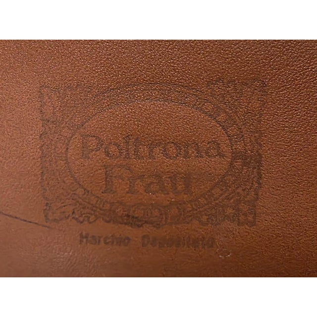 Brown Dinette Chairs by Luigi Massoni for Poltrona Frau, Italy, 1972, Set of 4 For Sale - Image 8 of 9