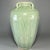 Chinese Antique Chinese Celadon Four‑Handle Vase With Carved Lotus Petals, Collectible Antique For Sale - Image 3 of 6