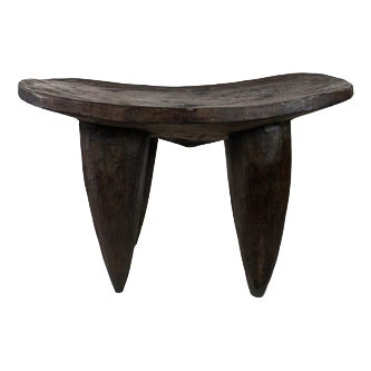Large Senufo Stool in Wood For Sale