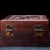 Red Vintage Carved "Hundred Blessings" Red Sandalwood Jewelry Box / Keepsake Chest For Sale - Image 8 of 10