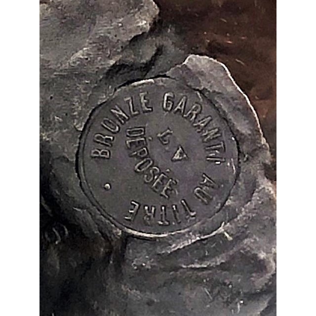 Black Emmanuel Villdnis, ‘Nelly’, French Art Nouveau Patinated Bronze Bust, ca. 1890 For Sale - Image 8 of 8