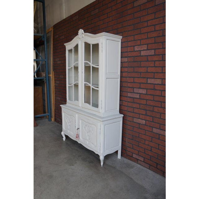 Early 20th Century Antique Shabby Chic French Style Hutch For Sale - Image 5 of 9