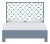 Mar Standard Bed Queen, Regatta Blue For Sale
