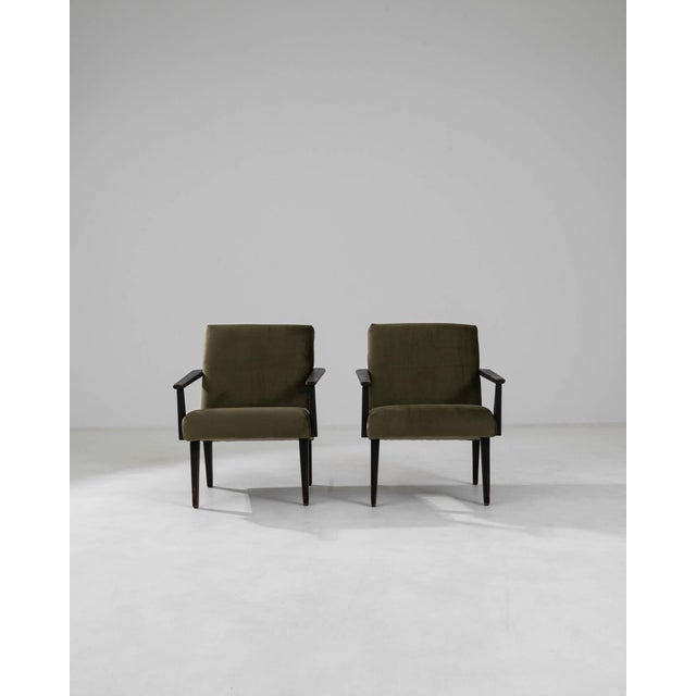 1960s Czech Upholstered Armchairs, a Pair For Sale - Image 18 of 18