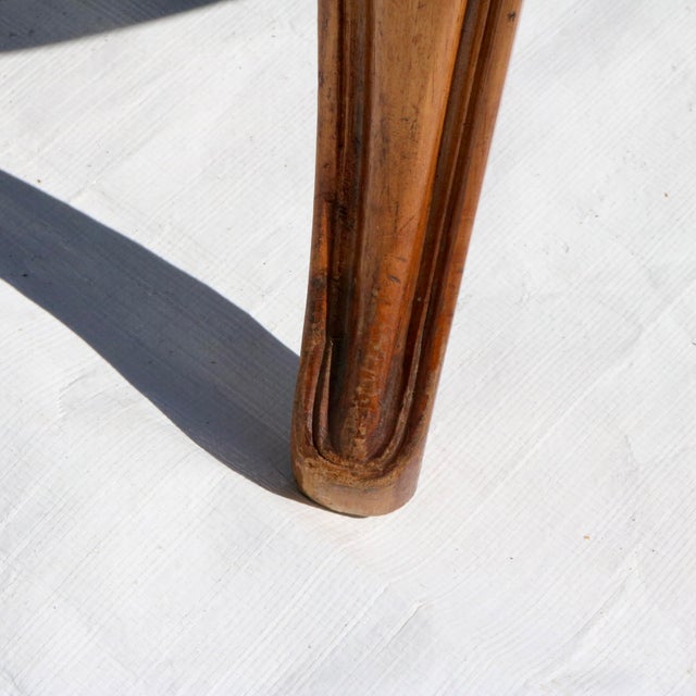 Early 20th Century Louis XV Style Settee With Goose Down Seat and Carved Walnut Frame For Sale - Image 4 of 12