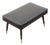 Mid-Century Black Vinyl Stool, 1950s For Sale