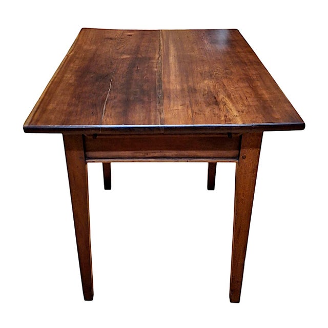 19th Century 19th-Century American Cherry Folk Art Table For Sale - Image 5 of 8