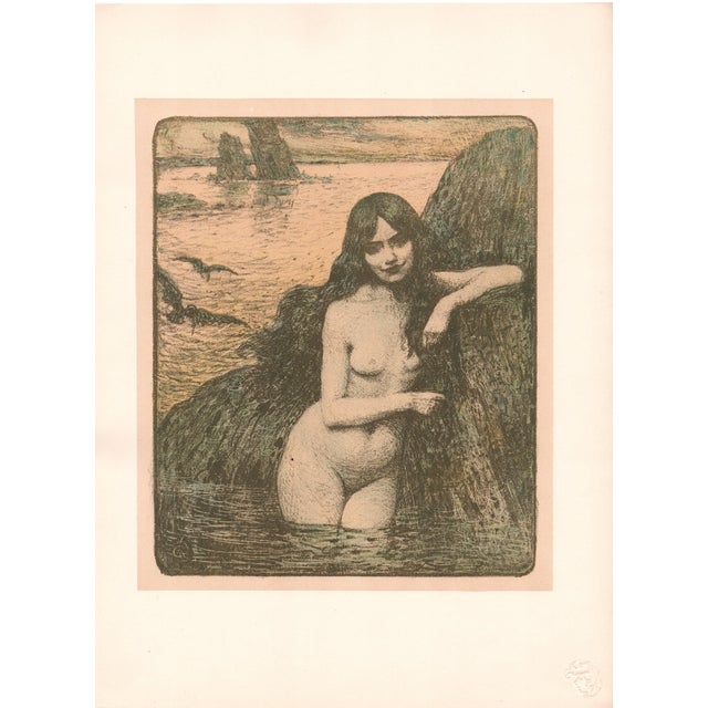 Charles Guérin, Sirène, 1899, Original Lithograph For Sale - Image 11 of 11