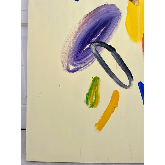 Pair of Original Abstract Paintings on Canvas For Sale - Image 9 of 10