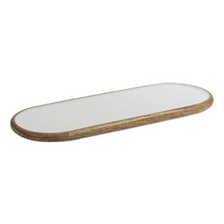 Petrolina Mango Wood Oval Serving Tray / Platter, Small For Sale