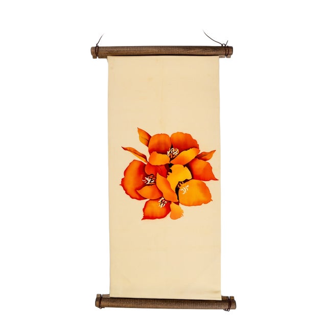 Japanese Ceremonial Silk Wall Tapestry by Renaras For Sale