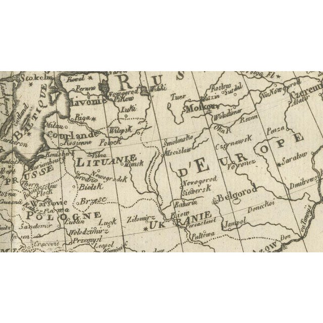 Europe Map by Rigobert Bonne, 1780 For Sale - Image 10 of 11