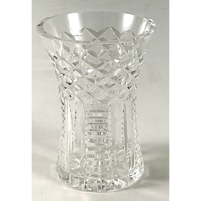 Waterford Crystal of Ireland – Diamond and Wedge 6 Inch Vase For Sale - Image 6 of 10