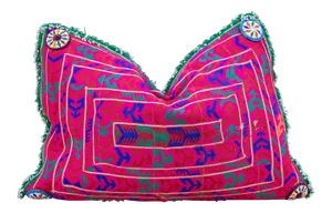 Aria Thar Silk Embroidered Antique Pillow