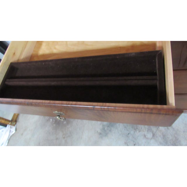 1980s Ethan Allen British Classics Chest Dresser Designer Cherry For Sale - Image 9 of 14