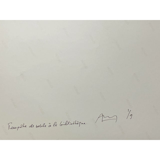 Apesteguy, Sandstorm at the Library Francis Apesteguy, 2000s, Photographic Paper For Sale - Image 3 of 6