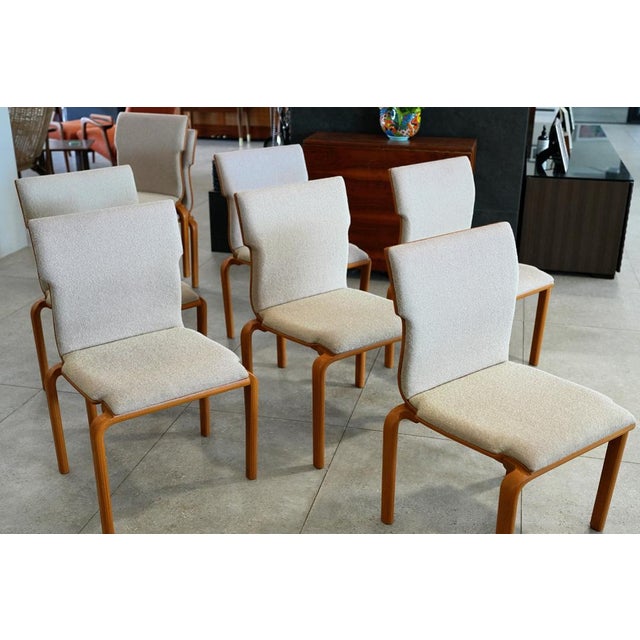 Mid-Century Modern 1970s Sanders Int. Stacking MCM Dining Chairs 22 Available For Sale - Image 3 of 12
