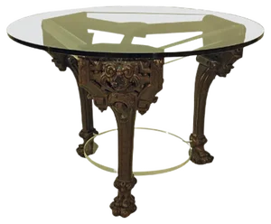 Vintage Table with Claw Base