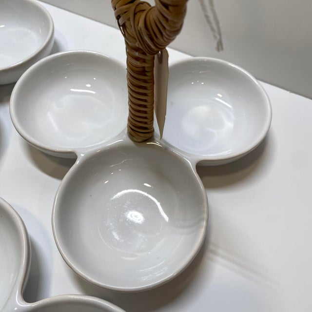Frontgate Savannah Snack Caddy Serving Bowls For Sale - Image 4 of 15