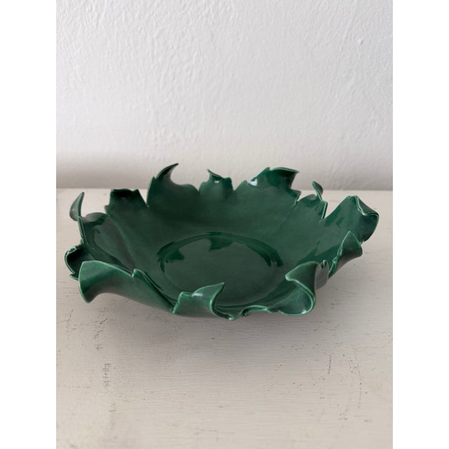 Italian Midcentury Organic Shaped California Pottery Bowl For Sale - Image 3 of 4