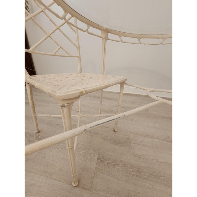 Off-white Mid Century Brown Jordan Calcutta Dining Table & 4 Chairs For Sale - Image 8 of 12