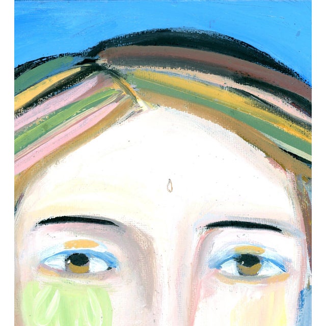 2020s Cecilia Gallerini Cubist Abstract Oil Portrait by Alexandra Swistak For Sale - Image 5 of 7