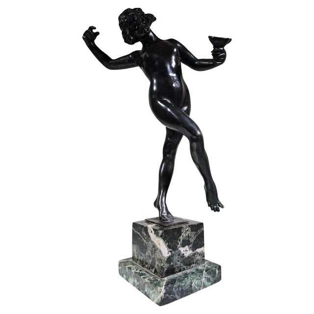 Classic Bronze Sculpture Maiden of Ancient Greece by Luigi De Luca, 1880s For Sale - Image 16 of 16