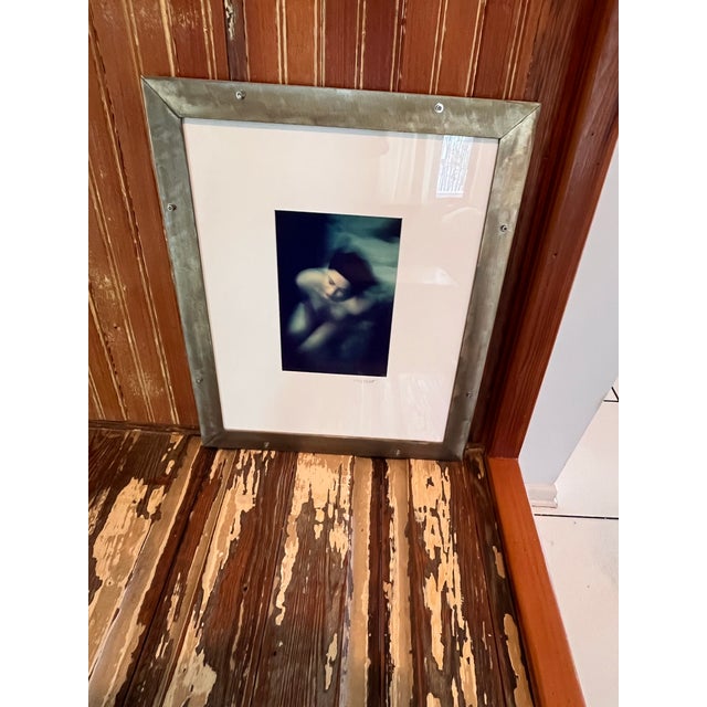Metal Shelly Corbett Signed Fine Art Figurative Photograph in Custom Industrial Metal Frame For Sale - Image 7 of 9