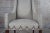 Late 20th Century Universal Furniture Hepplewhite Style Modern Gray Slipper Arm Chair Nailhead For Sale - Image 10 of 11
