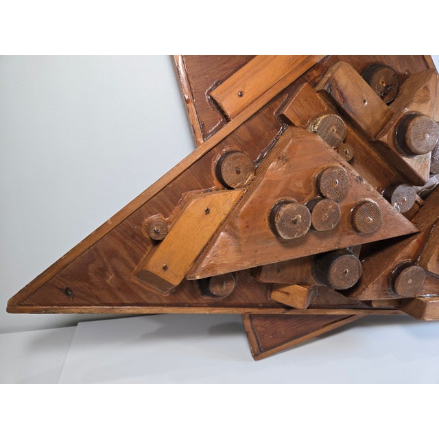 1980s George Marinko Abstract Wooden Sculpture For Sale - Image 13 of 16