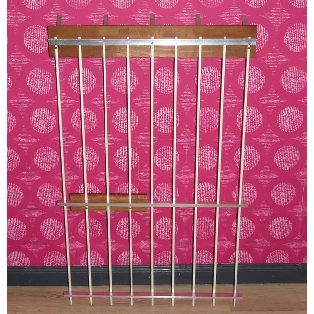 Wood Space Age Coat Rack in White/Brown For Sale - Image 7 of 8