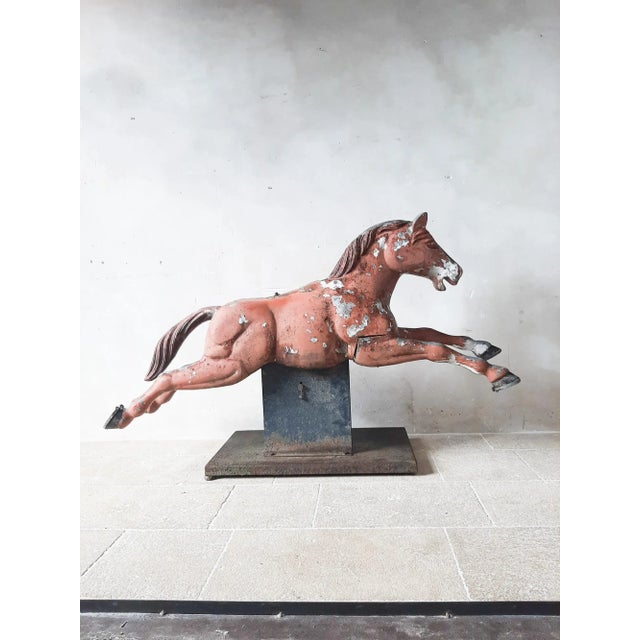 Mid-Century Modern Cast Aluminum Fairground Horse Sculpture, 1950s For Sale - Image 3 of 11